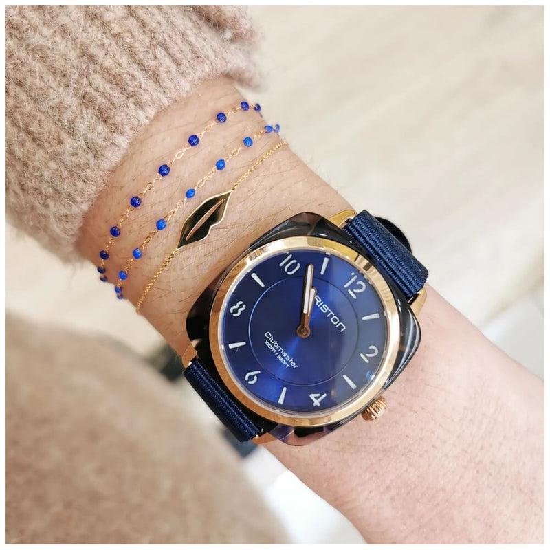 Briston Clubmaster Chic - HM - Gold - Midnight Blue