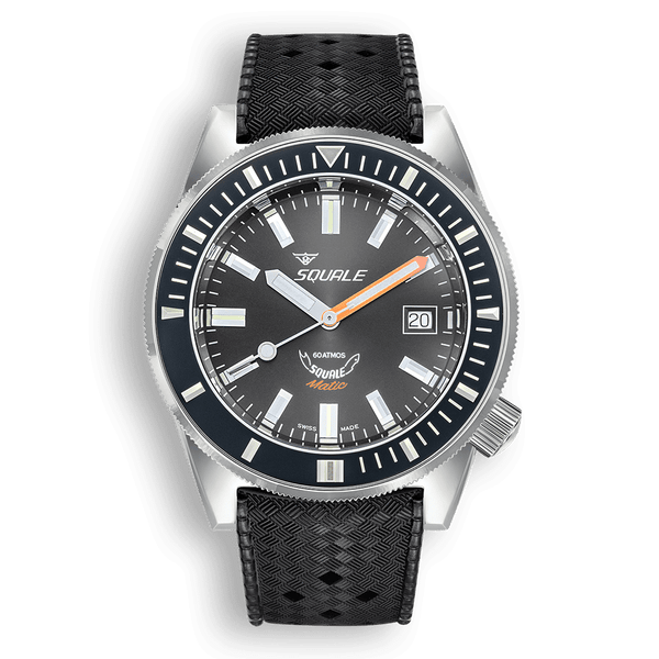 Squale Matic Grey Rubber Automatic Steel Watch MATICXSA.NT