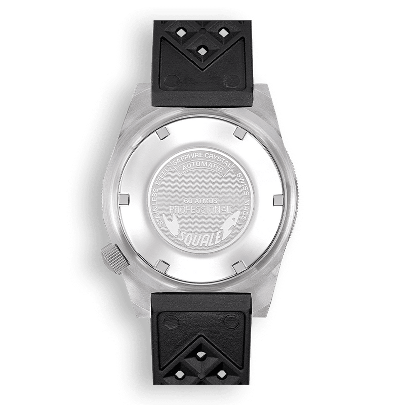 Squale Matic Satin Black Rubber Automatic Steel Watch MATICXSG.HT