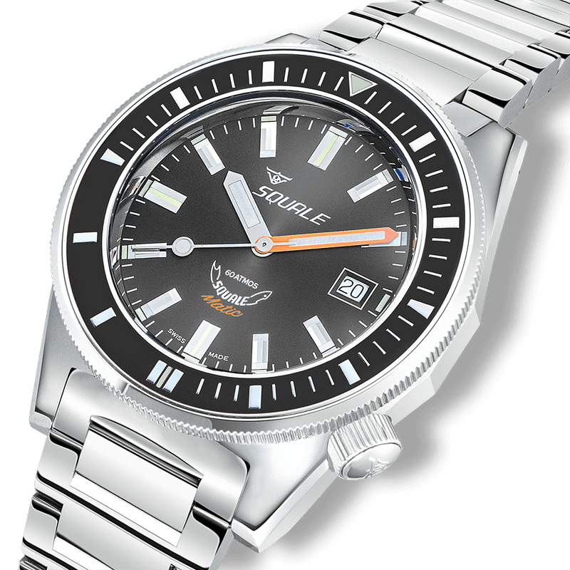 Squale Matic Grey Automatic Steel Watch MATICXSA.SQ22L