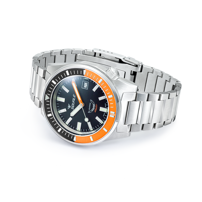 Squale Matic Satin Orange Automatic Steel Watch MATICXSC.SQ22B