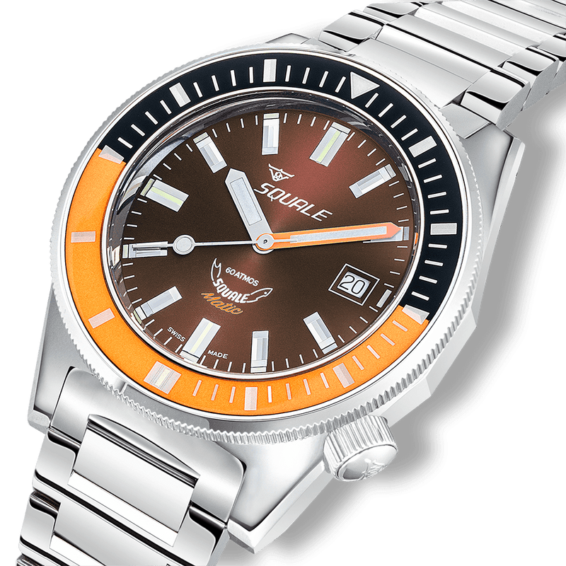 Squale Matic Chocolate Automatic Steel Watch MATICXSD.SQ22L