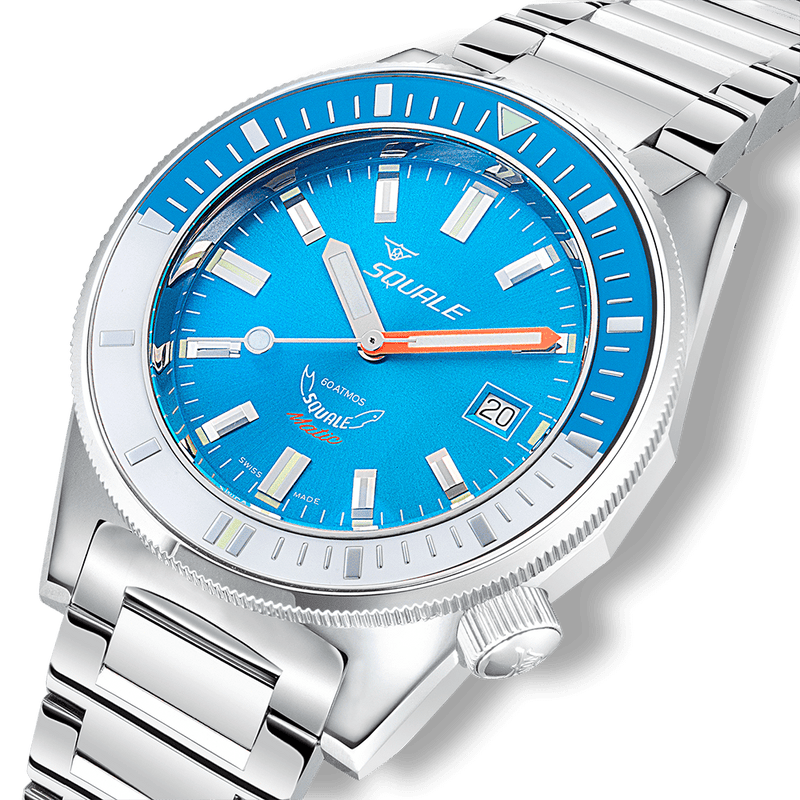 Squale Matic Light Blue Automatic Steel Watch MATICXSE.SQ22L