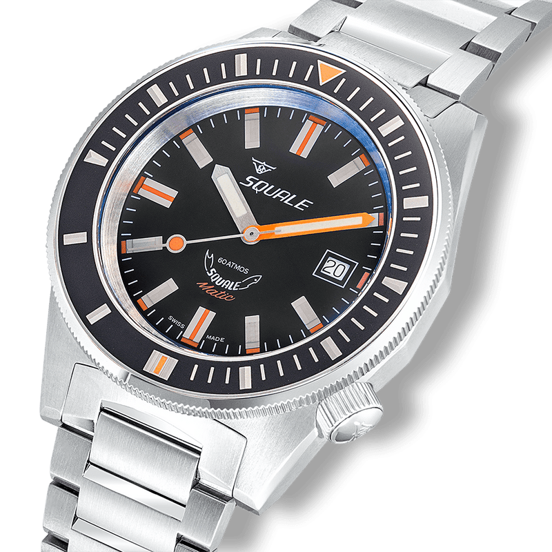 Squale Matic Satin Black Automatic Steel Watch MATICXSG.SQ22B