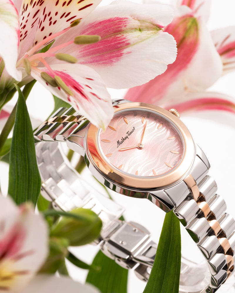 Mathey-Tissot Artemis Stainless Steel / Pink Gold & Pink Dial D10860BPK