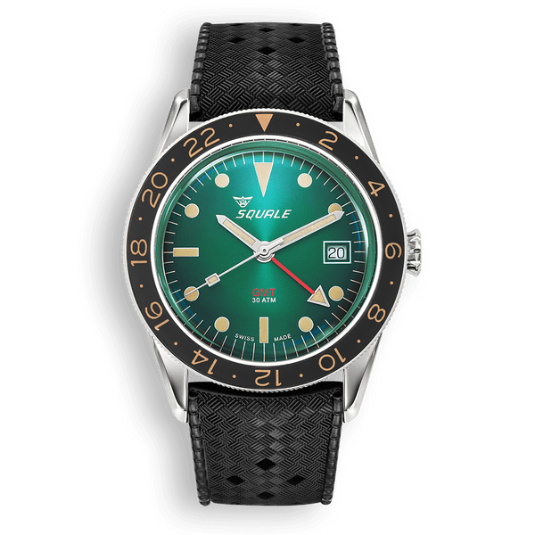 Squale Sub-39 GMT Vintage Green Automatic Steel Watch SUB-39GMGR.BR22