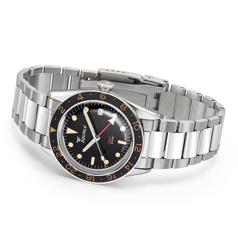 Squale Sub-39 GMT Vintage Automatic Steel Watch SUB-39GMTV.BR22