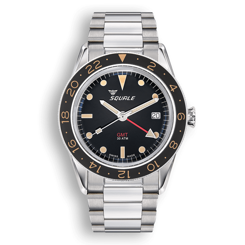 Squale Sub-39 GMT Vintage Automatic Steel Watch SUB-39GMTV.BR22