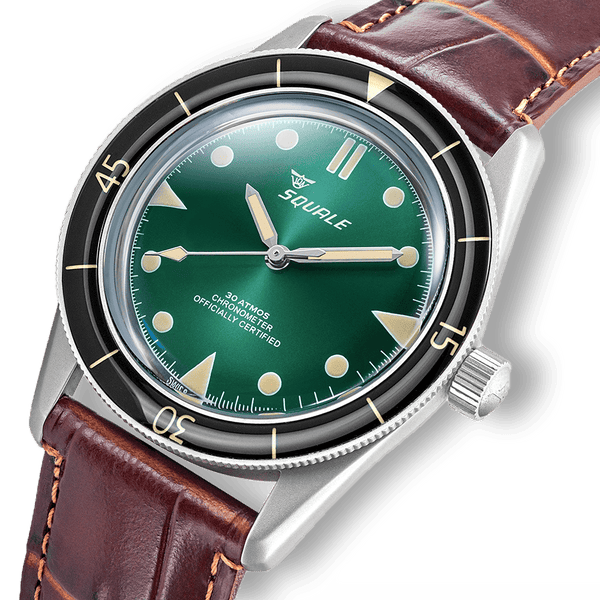 Squale Sub-39 Green COSC Certified Automatic Steel Watch SUB-39COMI