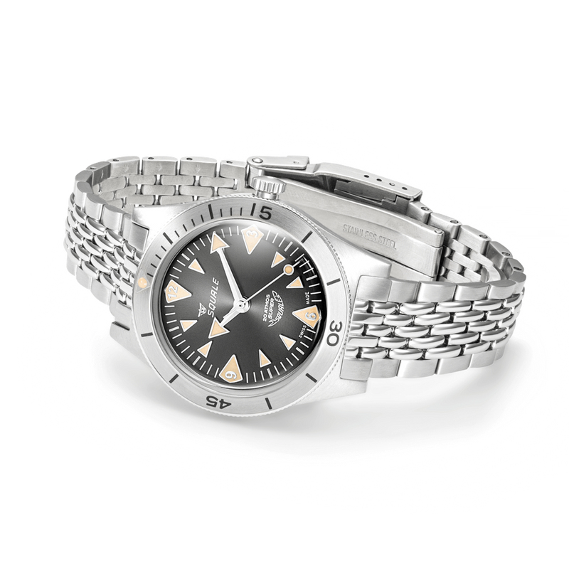 Squale Super-Squale Big Arrows Black Bracelet Automatic Steel Watch SUPERSSABK.AC