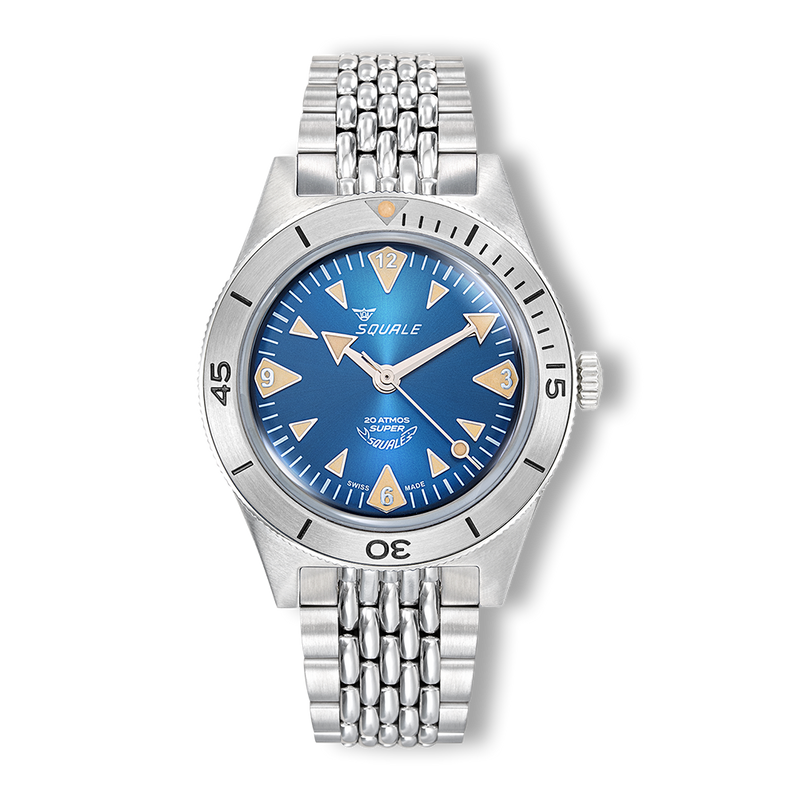 Squale Super-Squale Big Arrows Blue Bracelet Automatic Steel Watch SUPERSSABL.AC