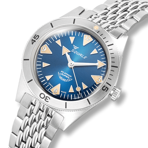 Squale Super-Squale Big Arrows Blue Bracelet Automatic Steel Watch SUPERSSABL.AC