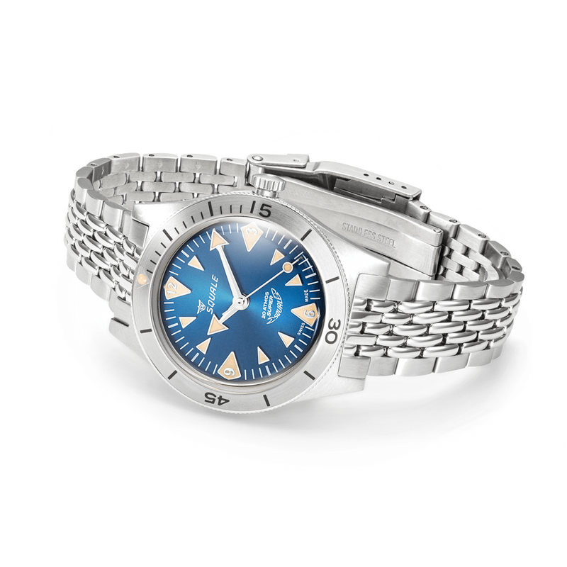 Squale Super-Squale Big Arrows Blue Bracelet Automatic Steel Watch SUPERSSABL.AC