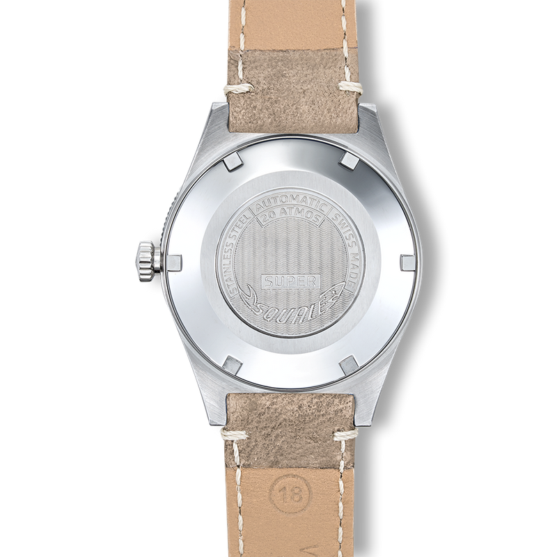 Squale Super Squale Big Arrows Green Leather Automatic Steel Watch SUPERSSAGR.PTO