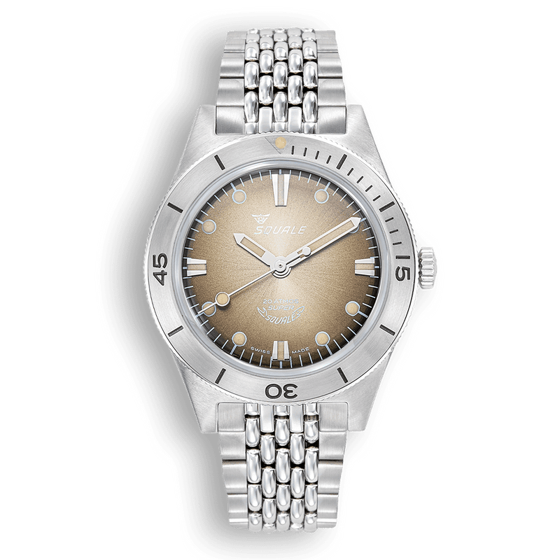 Squale Super-Squale Sunray Brown Bracelet Automatic Steel Watch SUPERSSBW.AC