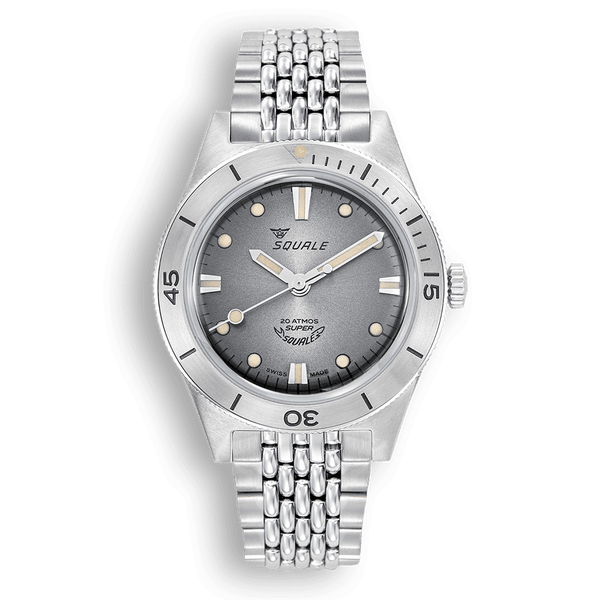 Squale Super Squale Sunray Grey Bracelet Automatic Steel Watch SUPERSSG.AC