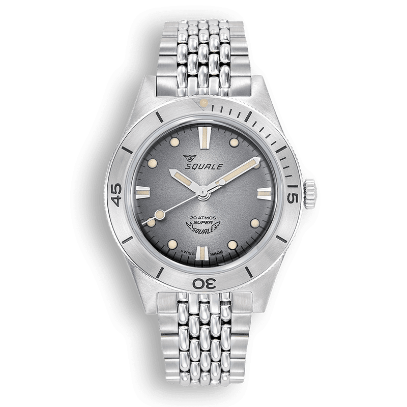 Squale Super Squale Sunray Grey Bracelet Automatic Steel Watch SUPERSSG.AC