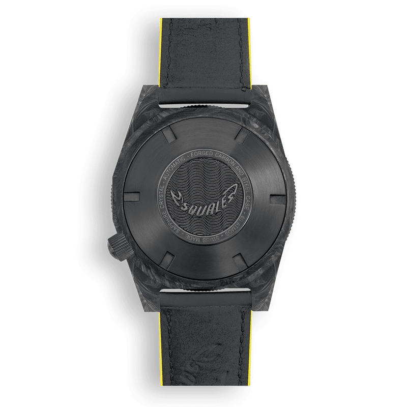 Squale T-183 Forged Carbon Yellow Automatic Carbon Watch T183AFCY.RLY