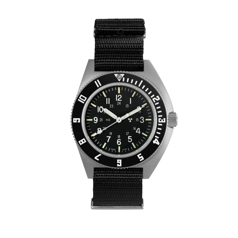 Marathon Watch 41mm Steel Navigator (SSNAV) on Nylon DEFSTAN