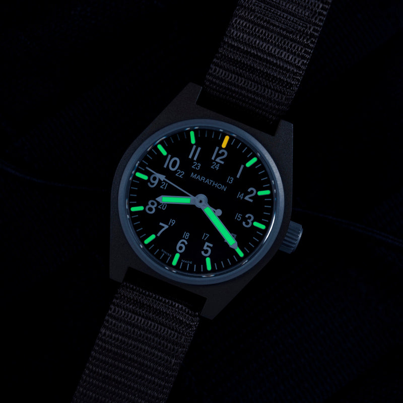 Marathon Watch 34mm Sage Green General Purpose Quartz with MaraGlo (GPQ)