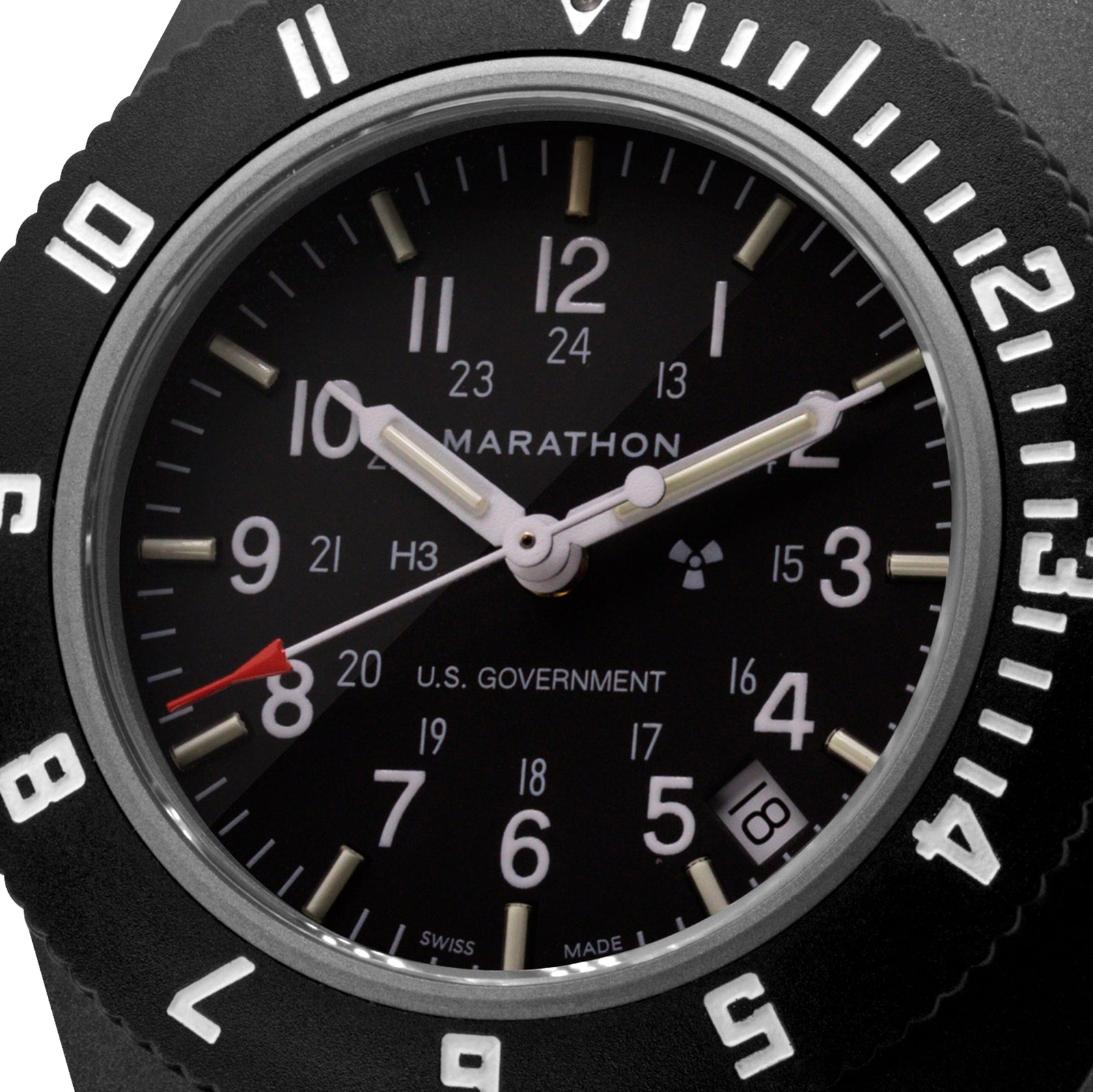 Marathon Watch 41mm Black Pilot's Navigator with Date