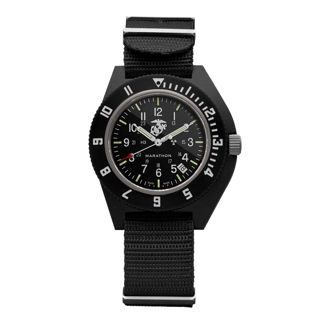 時計 MARATHON Navigator Date Pilot Marathon Watch 41mm Official USMC Black Pilot's Navigator with Date