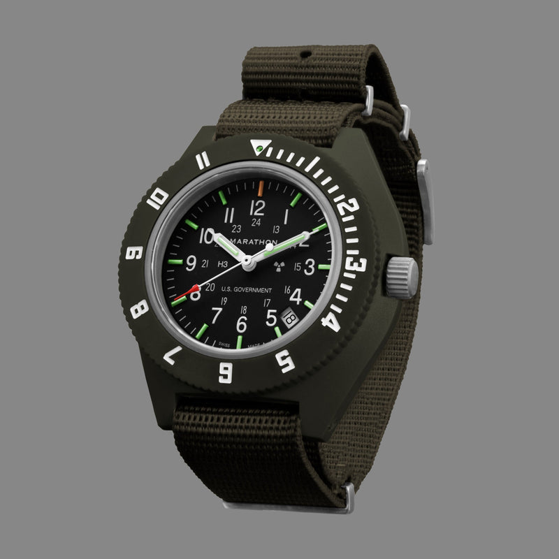 Marathon Watch 41mm Sage Green Pilot's Navigator with Date