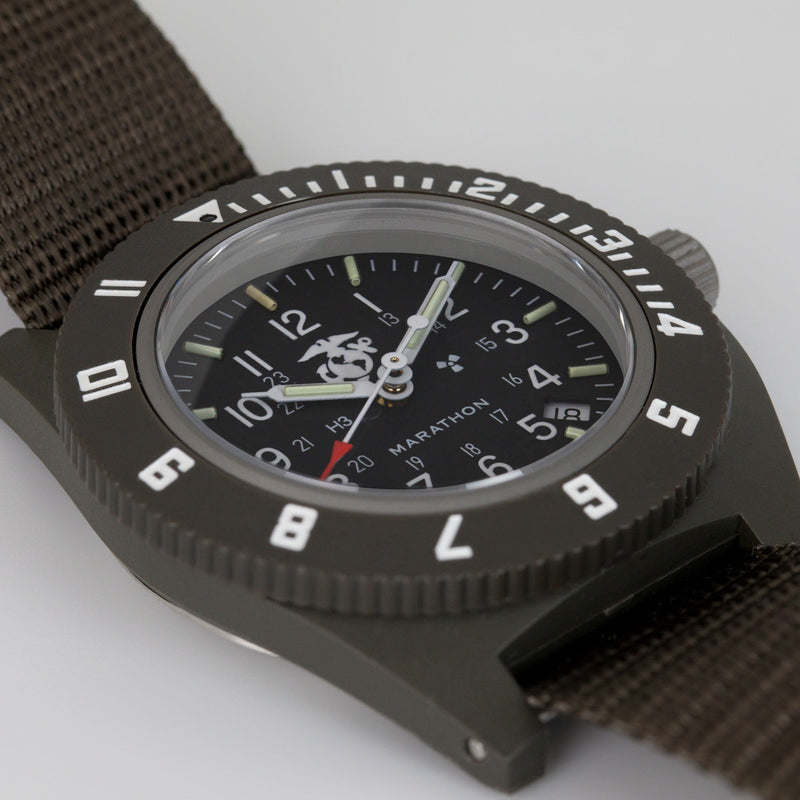 Marathon Watch 41mm Official USMC Sage Green Pilot's Marathon Watch 41mm Official USMC Sage Green Pilot's