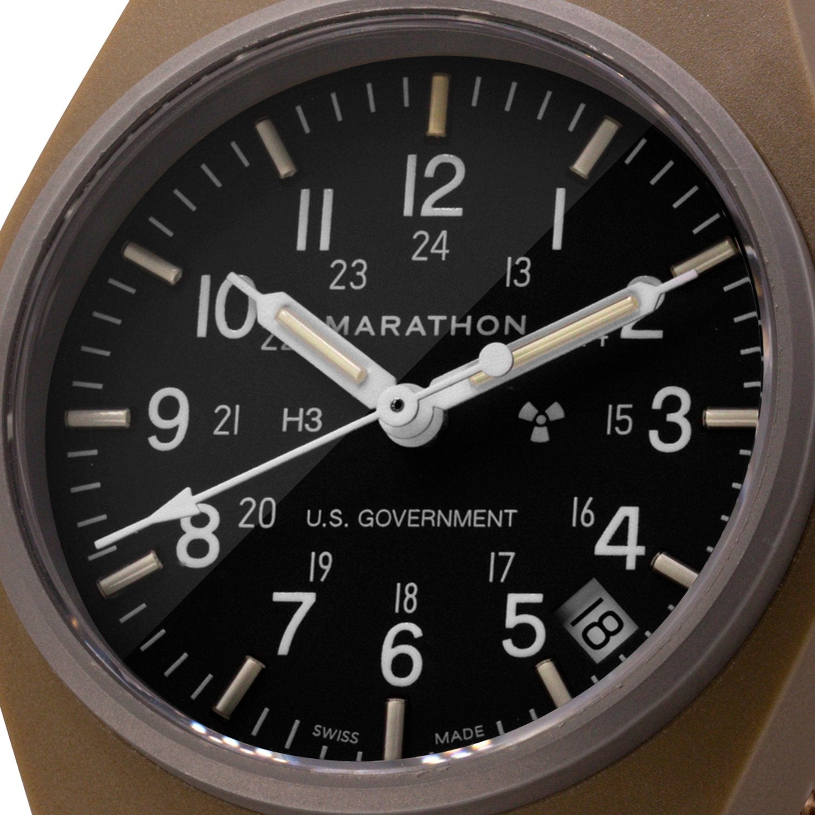 Marathon Watch 34mm Desert Tan General Purpose Quartz with Date