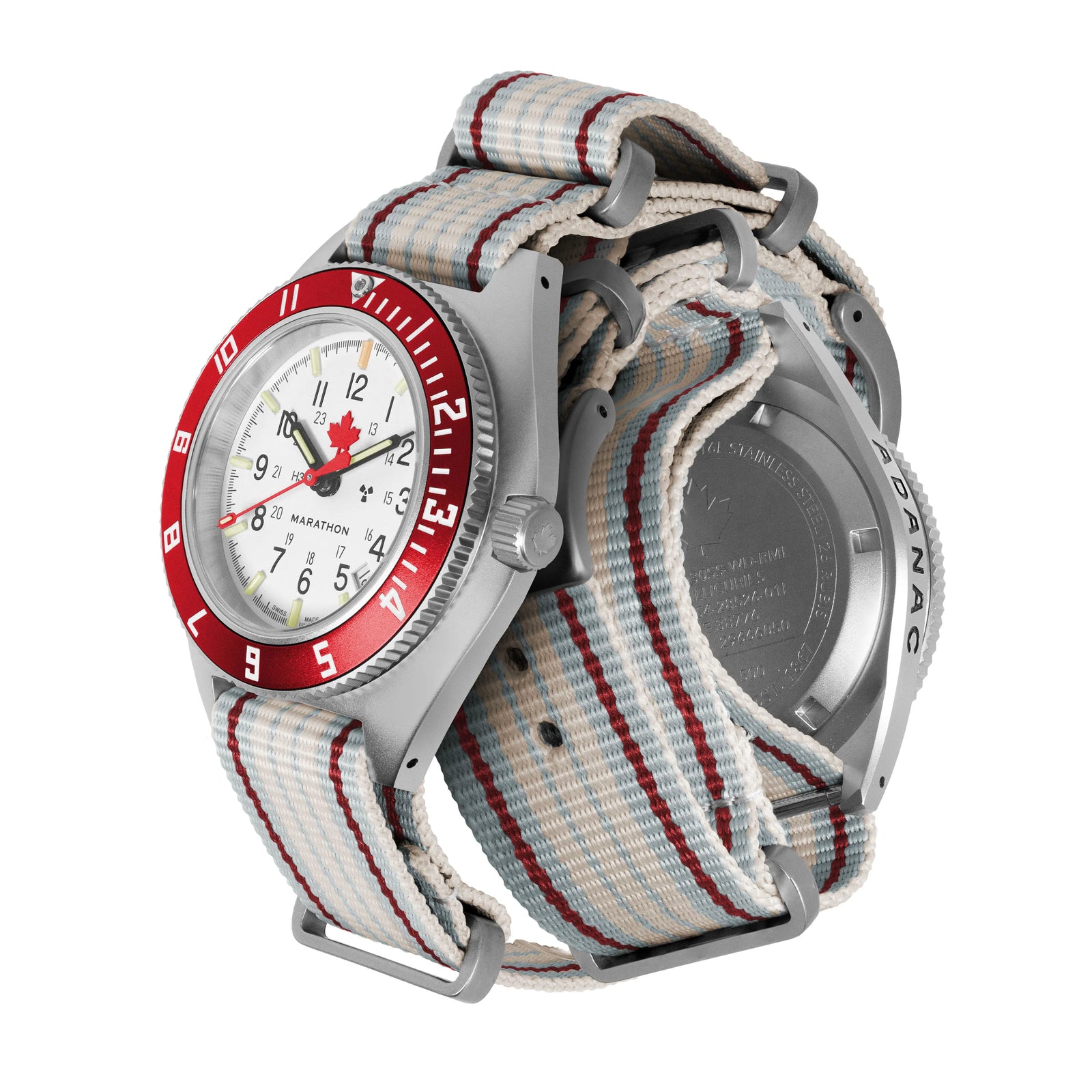 Marathon Watch 41mm Arctic ADANAC Steel Navigator w/ Date
