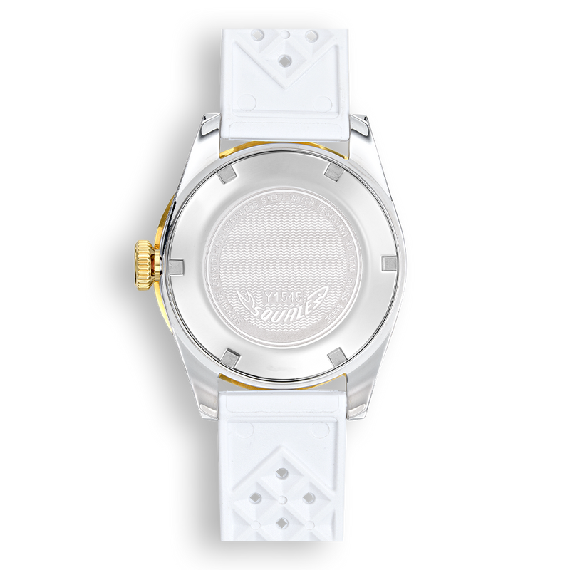 Squale 1545 White Rubber Automatic Steel Watch 1545WTWT.HTW