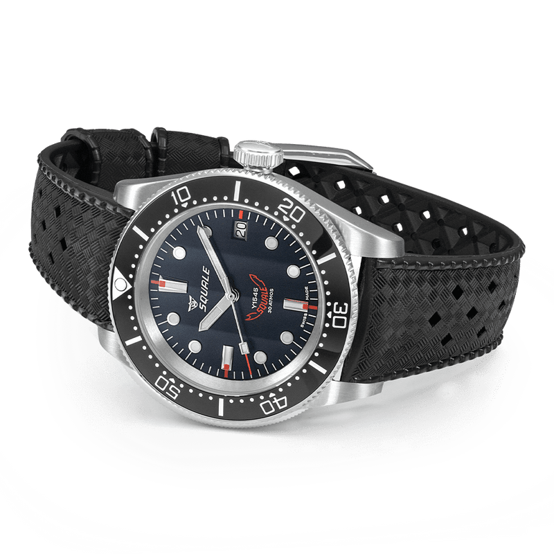 Squale 1545 Black Rubber Automatic Steel Watch 1545BKBKC.HT
