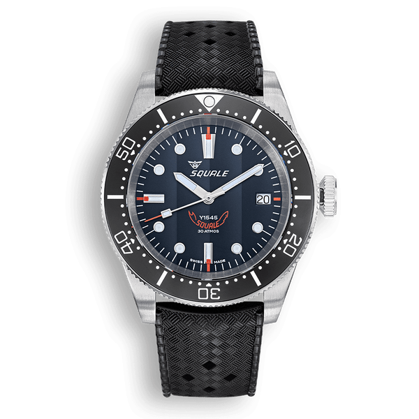 Squale 1545 Black Rubber Automatic Steel Watch 1545BKBKC.HT