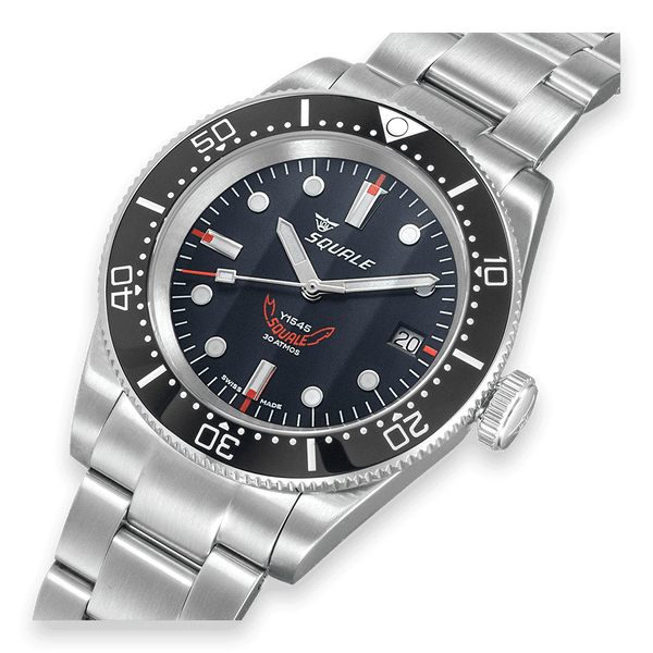 Squale 1545 Black Bracelet Automatic Steel Watch 1545BKBKC.AC