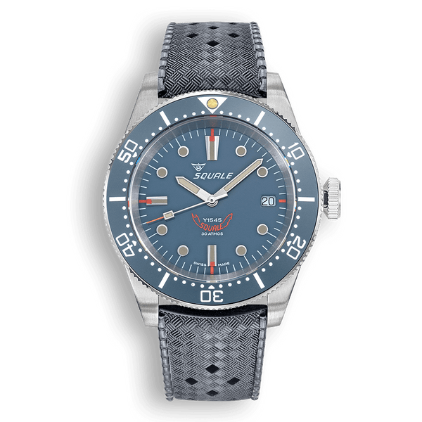 Squale 1545 Grey Rubber Automatic Steel Watch 1545GG.HTG
