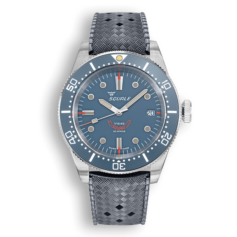 Squale 1545 Grey Rubber Automatic Steel Watch 1545GG.HTG
