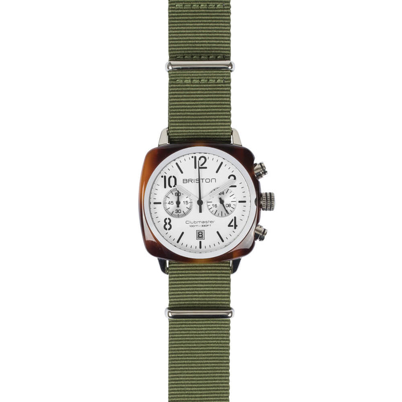 Briston Clubmaster Classic - Chrono - White