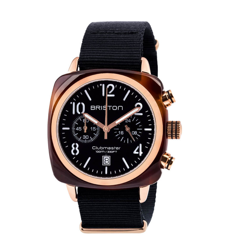 Briston Clubmaster Classic - Chrono - Gold - Black