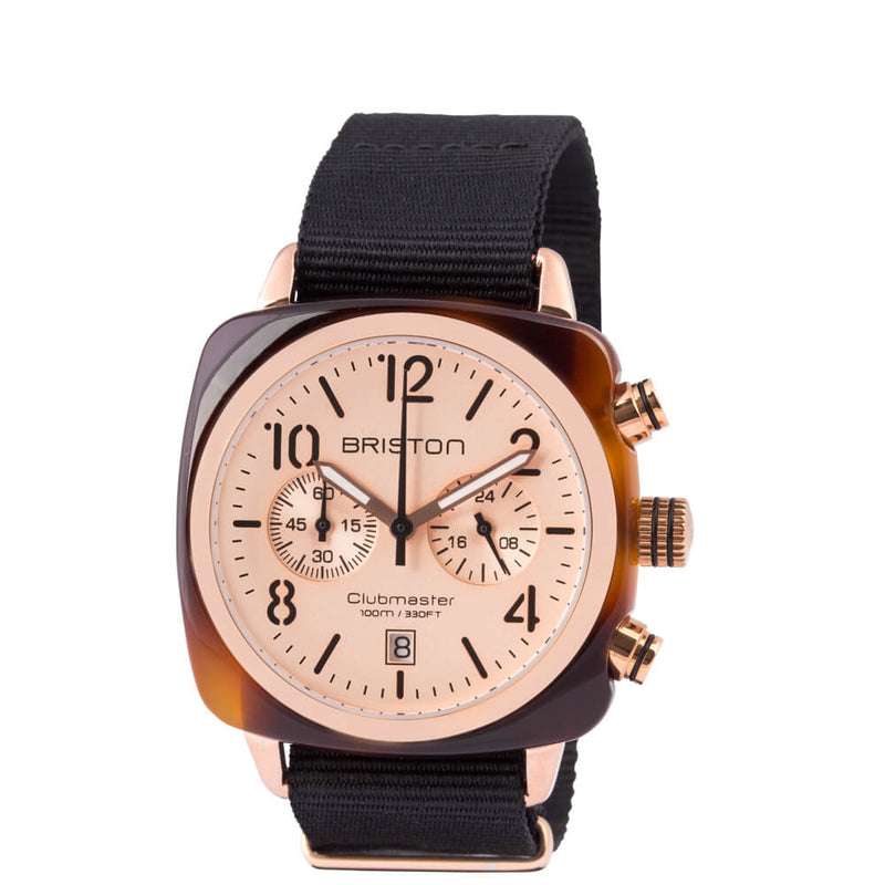 Briston Clubmaster Classic - Chrono - Gold - Rose Gold