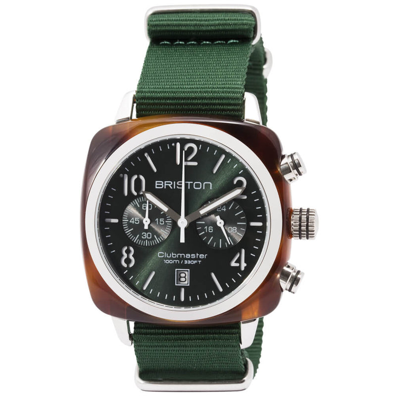 Briston Clubmaster Classic - Chrono - British Green