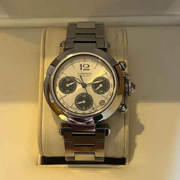 Cartier Pasha C Chronograph Full Set W31048M7