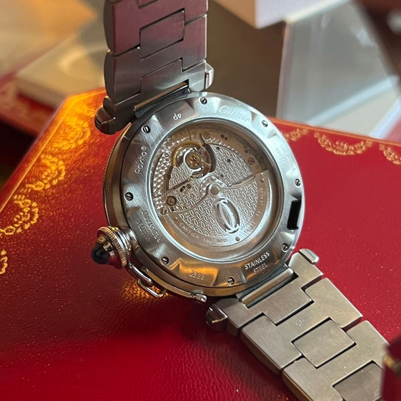 Cartier Pasha GMT Power Reserve Full Set W31037H3