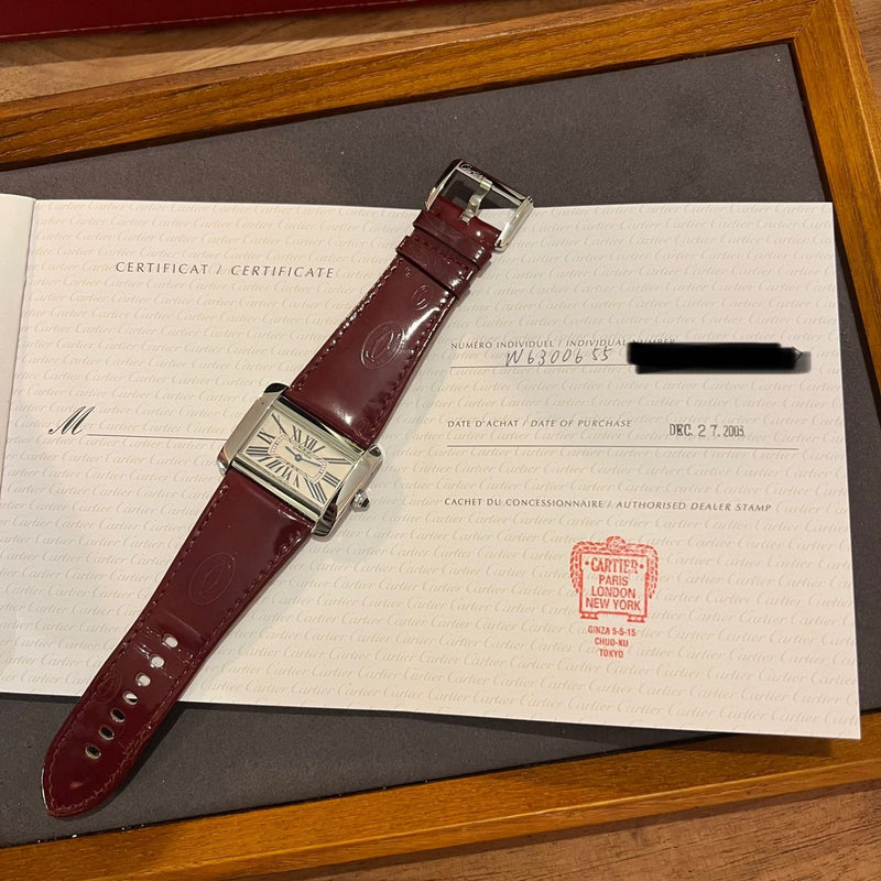 Cartier Tank Divan Full Set 2003 W6300655