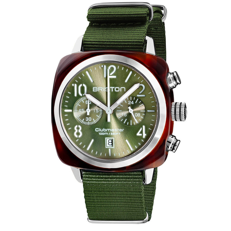 Briston Clubmaster Classic - Chrono - Olive Green