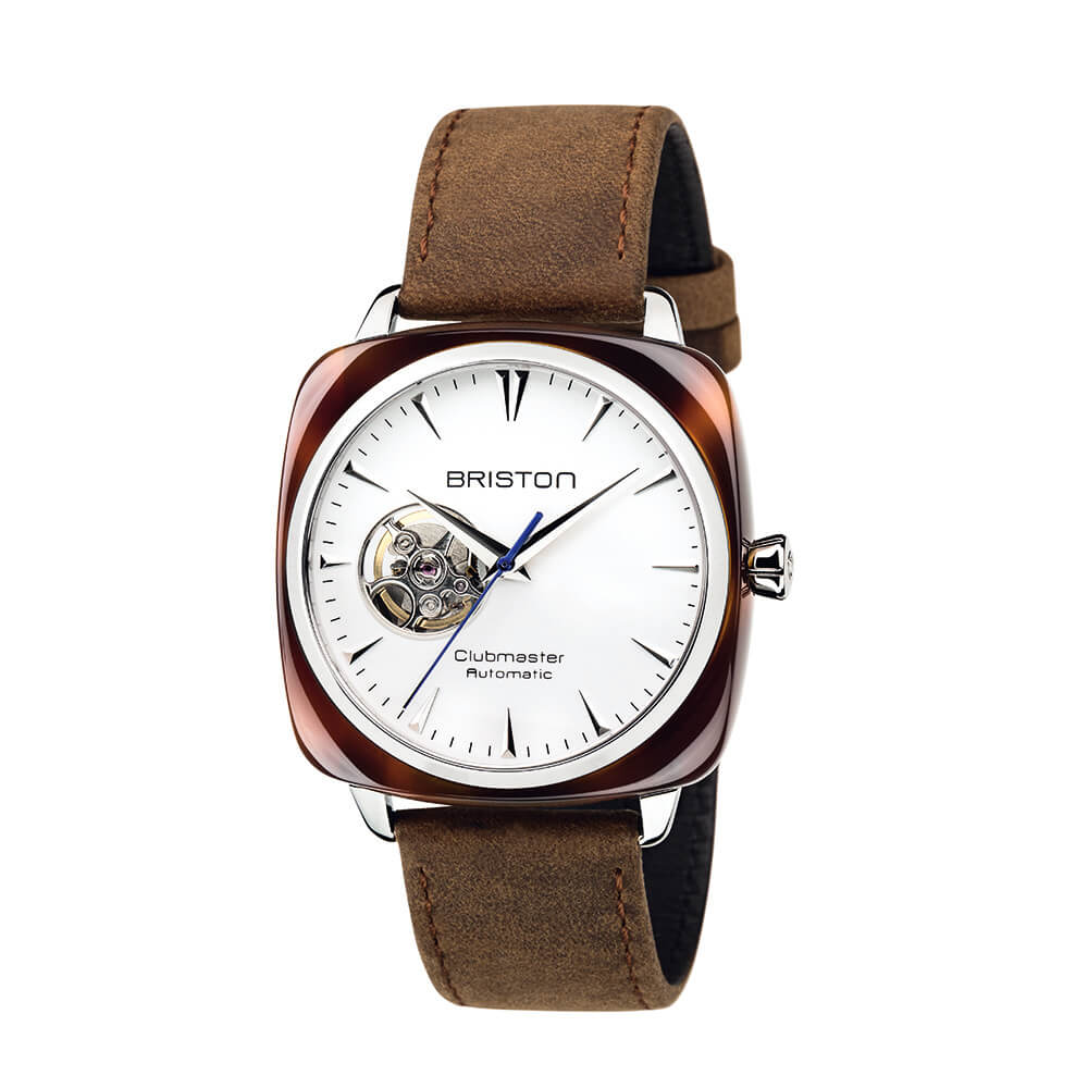 Briston Clubmaster Iconic Open - HMS Auto - White | Official