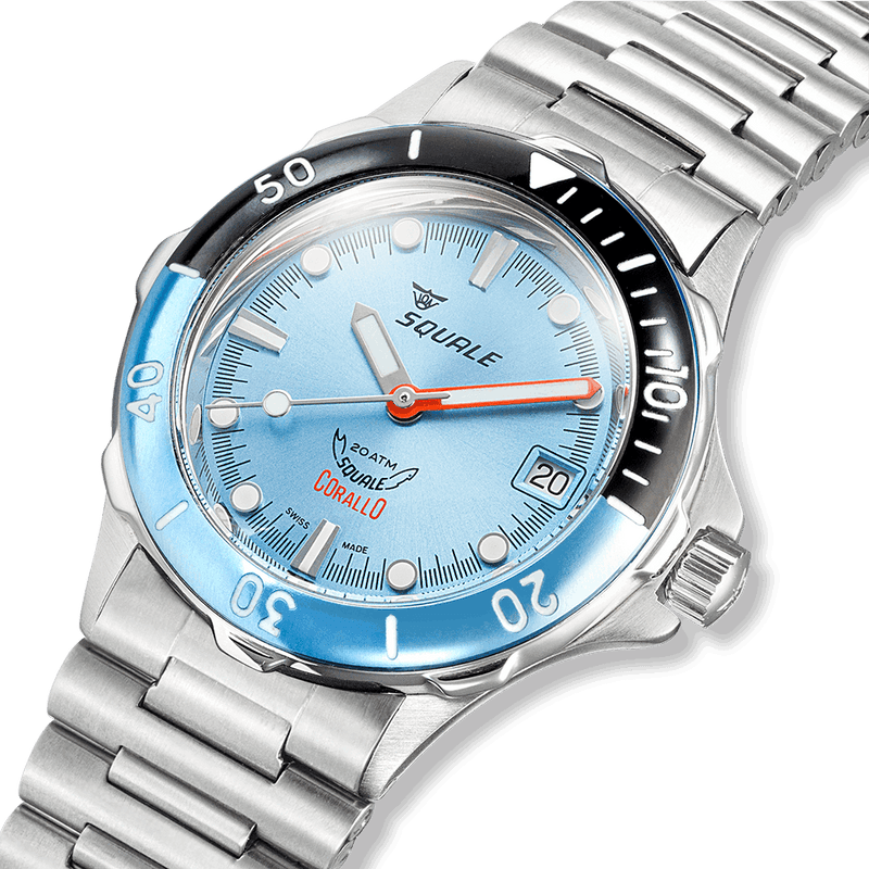 Squale Corallo NOS 2008 Sky Automatic Steel Watch CORALBICLB.AC