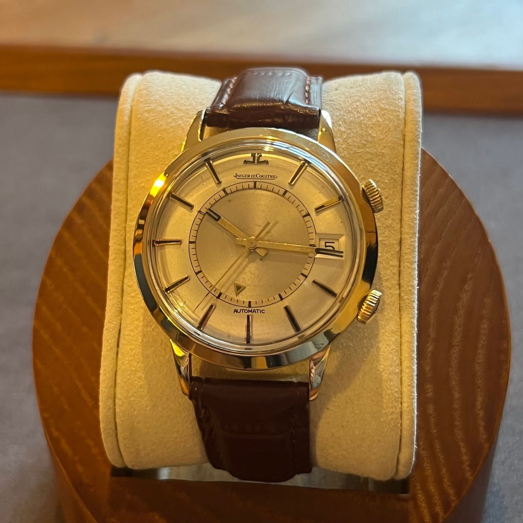 JAEGER ゴールド　置き時計 Golden Brass Türler Clock from Jaeger-LeCoultre for sale at Pamono