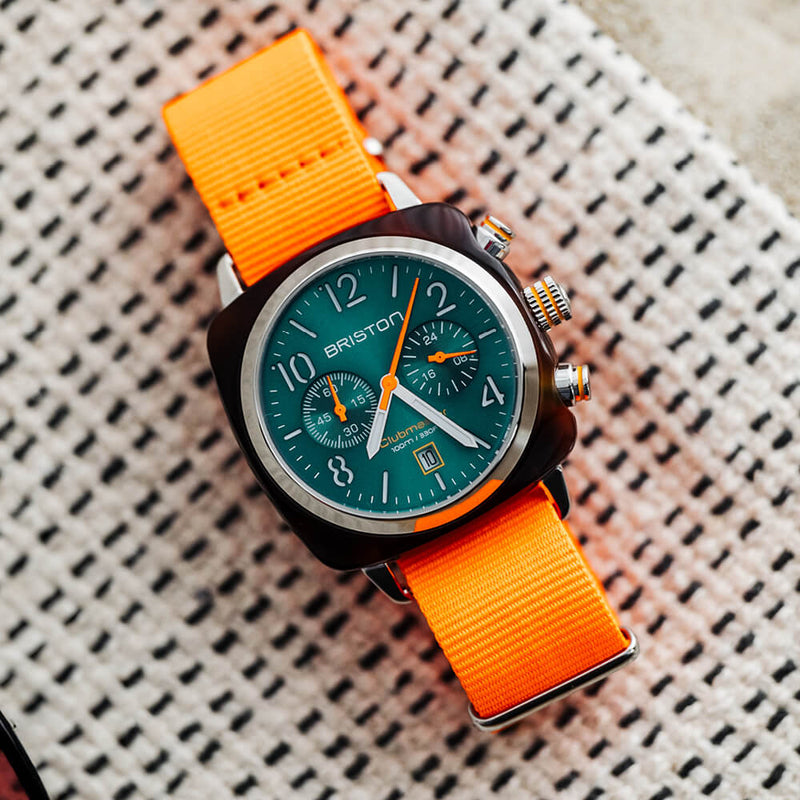 Briston Clubmaster Classic - Chrono - Summer Vibes - Orange