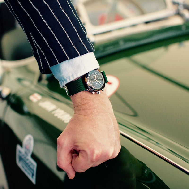 Briston Clubmaster Classic - Chrono - British Green