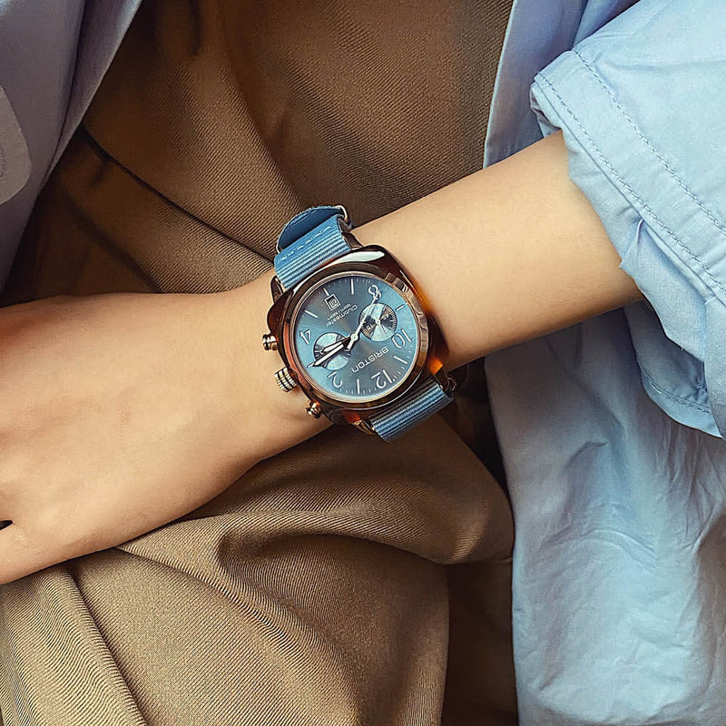 Briston Clubmaster Classic - Chrono - Ice Blue